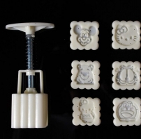 Eddition 6 Different Cartoon Square Moon Cake Mold Mould Cute Stamps Exclusive