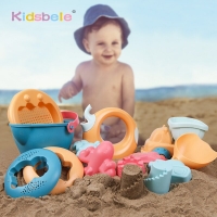 Children Beach Toys Summer Sand Set Shovels Sandbox Buckets  Water Toys For Sand Kids Outdoor Toys Animals Molds Soft Plastic