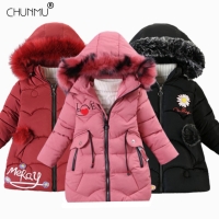 New Girls Warm Winter Coat Artificial Fur Fashion Kids Hooded Jacket Coat for Girl Outerwear Girls Clothes 3-12 Years