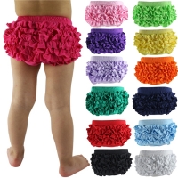Baby Cotton Bloomers with Tutu Design and 20 Colors - Infant Ruffle Shorts and Toddler Diaper Covers