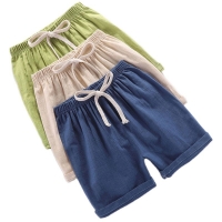 Summer Linen Cotton Shorts for Boys (3-8 Years) - Casual & Comfortable Toddler Clothing