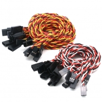 10pcs 10 / 15 / 30 / 50 / 100cm Servo Extension Cable 30 / 60coreFor Futaba JR Anti-interference Servo For RC Helicopter Part/
