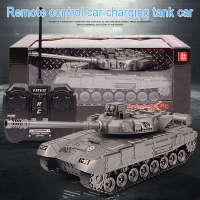 New remote control Big tank charger battle launch cross-country tracked Light Musical vehicle boys play Toy for kids children