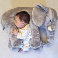1pcs Big Size60cm or 40cm Infant Baby Elephant Toy Playmate Calm Doll Baby Toys Elephant Pillow Plush Toys Stuffed Doll