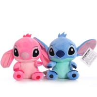 Cartoon Blue Pink Stitch Plush Dolls Anime Toys Lilo and Stitch 20CM Stich Plush Stuffed Toys Christmas Gifts for Kids
