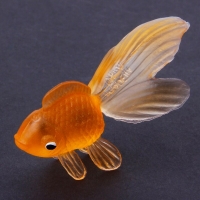 20pcs Rubber Simulation Small Goldfish Gold Fish Kids Toy Decoration Bath Toy