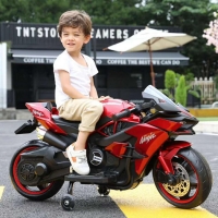 Children's Electric Motorcycle Boys Tricycle Children's Electric Car Baby Large Battery Motorbike for Kids Ride on 1-8 Years Old