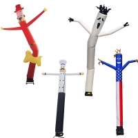 Inflatable Sky Dancing Tube Man Ghost Chef Outdoor Waving Air Dancing Man For Advertising Celebration Without Fan Blower