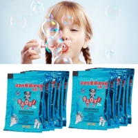 D7YD 10Bags/Set Bubble Solution Refill Bubble Toy Accessories Natural Abundant Bubble Liquid Interactive Outdoor Toy for Kids
