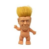 10cm  US Donald Trump Action Figure Troll Doll Figures Hair to The Chief Lucky Trolls Funny Toys Decompression toys