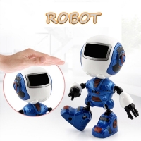 Smart  Mini Robot Cute Alloy Robot Lighting Voice Intelligence Induction Joint Rotation Toys For Children Boys Birthday Gift