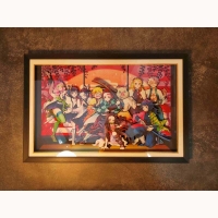 Demon Slayer Blade Fish Paper Craftsman Tanjirou Ni Bean Renhe Collection Art Framed Painting Spot