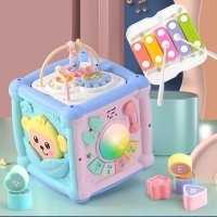 Baby Education Musical Toy Multifunction Drum Activity Cube Shape Blocks Sorter For Kids Early Learning Musical toys for gift