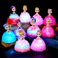 Cute Luminous Dolls Glowing Toy For Girls Bedroom Christmas Decorations Creative Dolls LED Light Toys For Children Birthday Gift