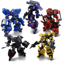 Original Design Mech Warrior Building Blocks Toys For Children Armor Robots Anime Figure Model Kids Action Figure Dolls Toy