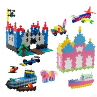 1200 pieces of basic building construction toy sets, children's granule plastic assembly, puzzle and enlightenment toys