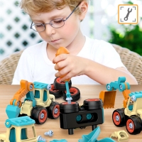 Children DIY Toys Engineering Vvehicle Disassembly Toys Kindergarten Fun Puzzle Games Educational Toys For Children Boy Gift