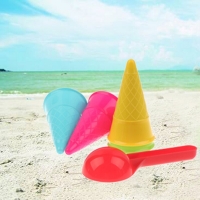 5 Pcs/lot Cute Ice Cream Cone Scoop Sets Beach Toys Sand Toy for Kids Children Educational Montessori Summer Play Set Game Gifts