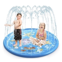 Summer PVC children play water fountain game pad beach mat lawn inflatable sprinkler play pad outdoor bathtub toys