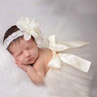 New Newborn Photography Props Hot Sale Baby Girls Fashion Costume Outfit Princess Tutu Skirt Matching Headband Head Wear TS020