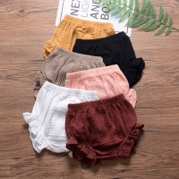 Baby Cotton Ruffle Bloomers Cute Baby Diaper Cover Solid Shorts Newborn Toddler Summer Clothing Boy Girl Kid Harem Pants PP