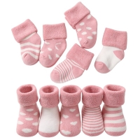 5 pairs baby cotton warm socks autumn winter terry for newborn toddler boys girls sock infant gifts cheap stuff