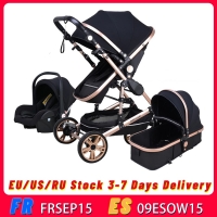 Babyfond Baby Stroller High Landscape Baby Cart  3 In 1 Baby Pram   With Car Seat 2 In 1 Baby Stroller CE Safety
