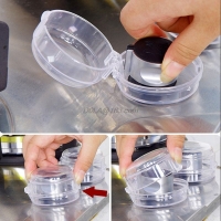 2pcs Gas Stove Oven Knob Cover Padlock Lid Lock Protector Baby Kitchen Safety Children Protection