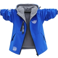 Boys' Double-Sided Fleece Autumn Jacket, Waterproof & Windproof Sports Outerwear