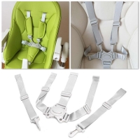 Baby Universal 5 Point Harness High Chair Safe Seat Belts For Stroller Pram Buggy Children Pushchair Child Dining Chair & Hooks