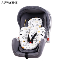ALWAYSME Cartoon Style Children's Car Seat Cushion Cover & Liner- Perfect for Cooler Weather