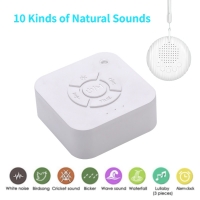 Baby White Noise Sound Machine USB Rechargeable Sleep Soother With Shutdown Sounds Breathing Light Timer For Baby Adult Office