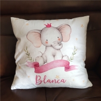 Baby Bumper Bed Pillow Cushion Cover for Infant Bebe Name Personalized Crib Protector Pillow cover Room Decor Baby Gift