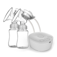 Electric Double Breast Pump Kit with 2 Milk Bottles USB Powerful Breast Massager Baby Breastfeeding Milk Extractor