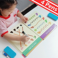 Montessori Children Drawing Toys Tablet DIY Color Shape Math Match Game Book Drawing Set  Learning Educational Toys For Children