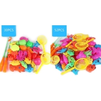 Magnetic Fishing Toy Set - 30/52 Pieces, Includes Plastic Fish and Rod, Perfect Water Play Gift for Kids.