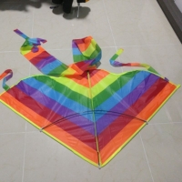 New Long Tail Rainbow Kite Outdoor Kites Flying Toys Kite For Children Kids M89C