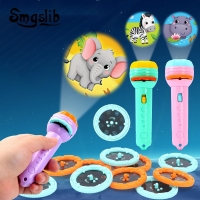 Baby Sleeping Story Book Flashlight Projector Torch Lamp Toy Early Education Toy for Kid Holiday Birthday Xmas Gift Light Up Toy