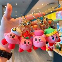 Cartoon Waddle Dee Doo Game Sweet Pink Kirby Anime Pendant Kabi  Keychian Children Birthday Gifts Women Car Bag Key Chian Girls