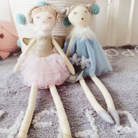 Baby kawaii Plush Toys Fashion Angel Girls Sleeping Appease Toy Cute Newborn Stuffed Toys for Girls Room Decor
