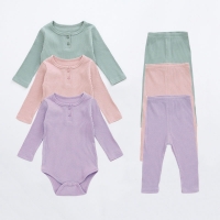 Infant Baby Boy Girl Clothes Set Long Sleeve Baby Bodysuit +Pant Newborn Boy Outfits Summer Autumn Newborn Baby Girl Clothing