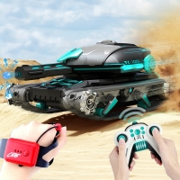 Water Bomb Tank Gesture Remote Control Multiplayer Battle Toy Remote Control Car Large Size Four-Wheel Drive Birthday Gift