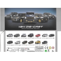 Lot Sale: XLG 1/24 Diecast Car Model with English Box Packaging – Easy to Assemble