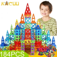 184pcs-110pcs Mini Magnetic Designer Construction Set Model & Building Toy Plastic Magnetic Blocks Educational Toys For Kids Gif