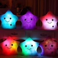 Realistic LED Star Washable Doll Toy Interactive Doll 13’’ Soft Plush Cushion with Sparking Light Dollhouse Decoration