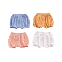 Summer Baby Shorts Boy Girl Bloomers Newborn Kids Fashion Clothes Toddler Pants Infant Muslin Bottoms Panties 0 1 2 3 4 Years
