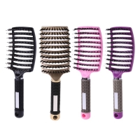Salon Professional Bristle & Nylon Hairbrush Scalp Massage Comb Wet Hair Brush Wet Curly Hair Brush Hairdressing Styling Tools