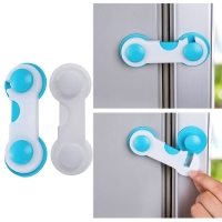 Child Safety Cabinet Lock Baby Anti-theft Security Protector Prevent Babies From Opening The Door At Will Plastic Safety Lock