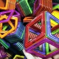54pcs Big Size Magnetic Constructor Magnetic Blocks Model & Building Toys Magnet Designer For Children Gift