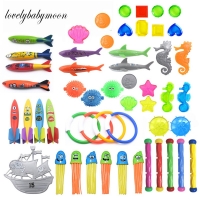 Children Hot Summer Shark Rocket Throwing Toy Funny Swimming Pool Diving Game Toys for Children Dive Dolphin Accessories Toy
